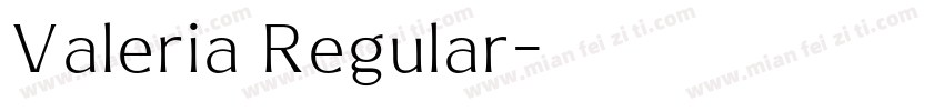Valeria Regular字体转换